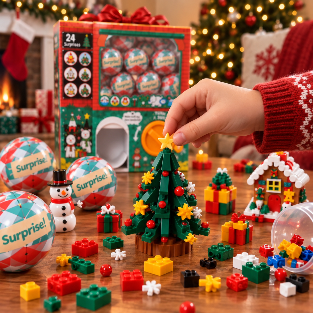 ๐๐
2026 Christmas Capsule Building Blocks, Surprise Mini Building Set ๐