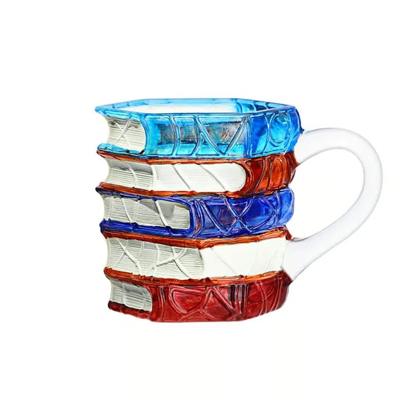 alternating red and blue