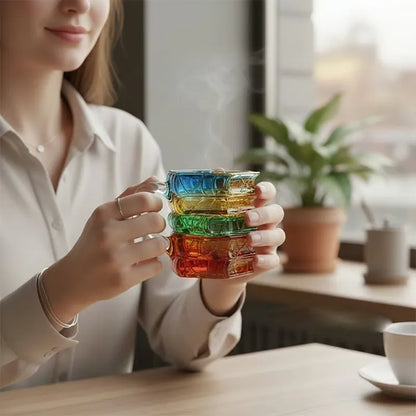 Hand-painted Book Coffee Cup