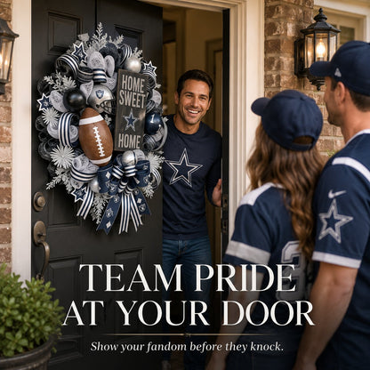 🏈Football Door Wreath – Perfect Decoration for Game Day, Tailgating & Football Season