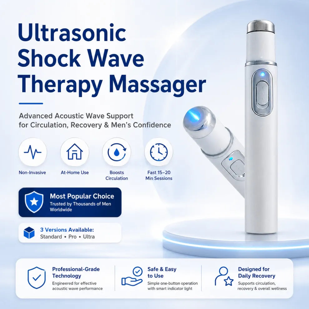 2026 New Advanced Acoustic Shockwave Therapy Device | Male Wellness & Muscle‑Joint Pain Relief📈
