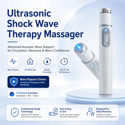 2026 New Advanced Acoustic Shockwave Therapy Device | Male Wellness & Muscle‑Joint Pain Relief📈