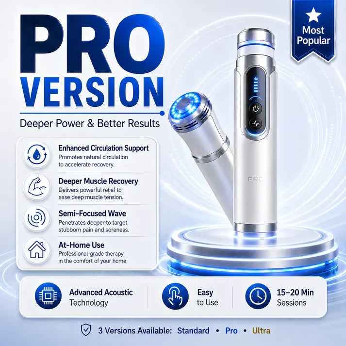 2026 New Advanced Acoustic Shockwave Therapy Device | Male Wellness & Muscle‑Joint Pain Relief📈
