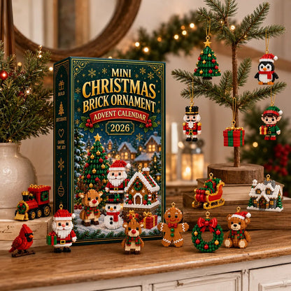 🎄🧱 Christmas Advent Calendar | 24 Mini Buildable Brick Ornaments