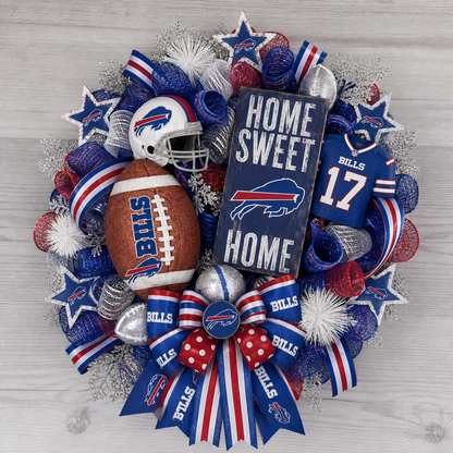 🏈Football Door Wreath – Perfect Decoration for Game Day, Tailgating & Football Season