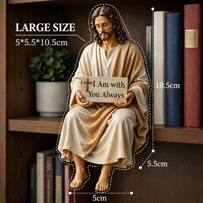 ✝️ Handcrafted Jesus Figurine – Peaceful Faith-Inspired Desk Decor 🙏