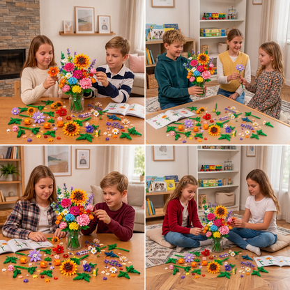 Christmas Building Block Flower Bouquet Advent Calendar