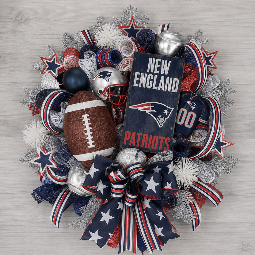🏈Football Door Wreath – Perfect Decoration for Game Day, Tailgating & Football Season