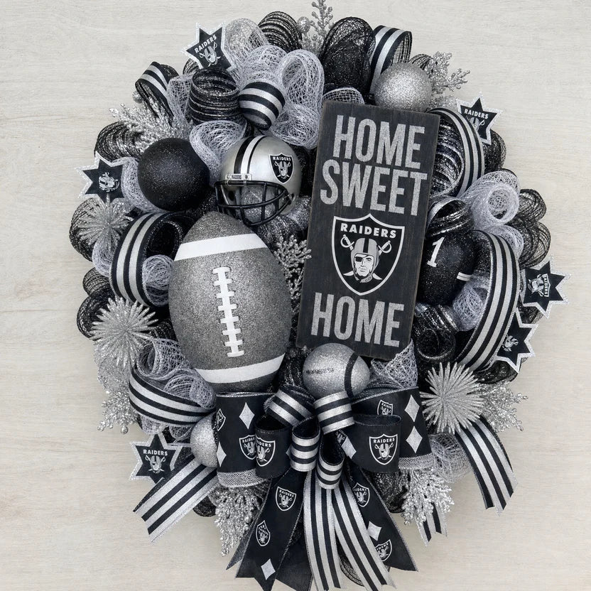 🏈Football Door Wreath – Perfect Decoration for Game Day, Tailgating & Football Season