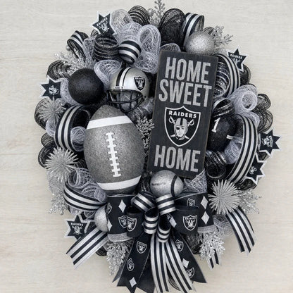 🏈Football Door Wreath – Perfect Decoration for Game Day, Tailgating & Football Season