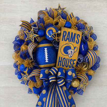 🏈Football Door Wreath – Perfect Decoration for Game Day, Tailgating & Football Season