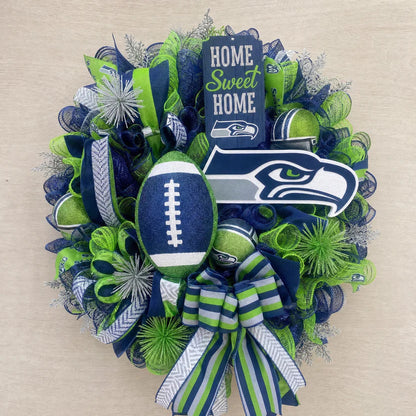 🏈Football Door Wreath – Perfect Decoration for Game Day, Tailgating & Football Season
