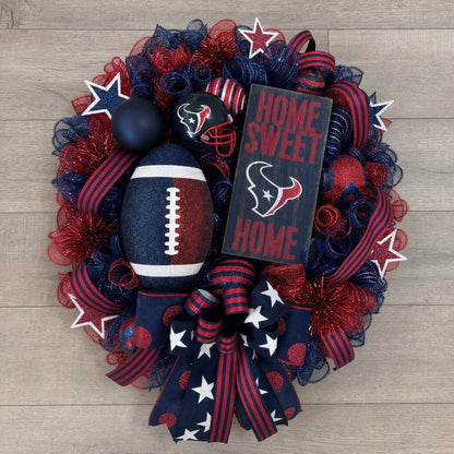 🏈Football Door Wreath – Perfect Decoration for Game Day, Tailgating & Football Season