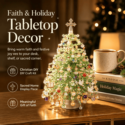 🎄 DIY Beaded Christmas Tree Kit – 🎅Create Your Own Sparkling Holiday Decoration
